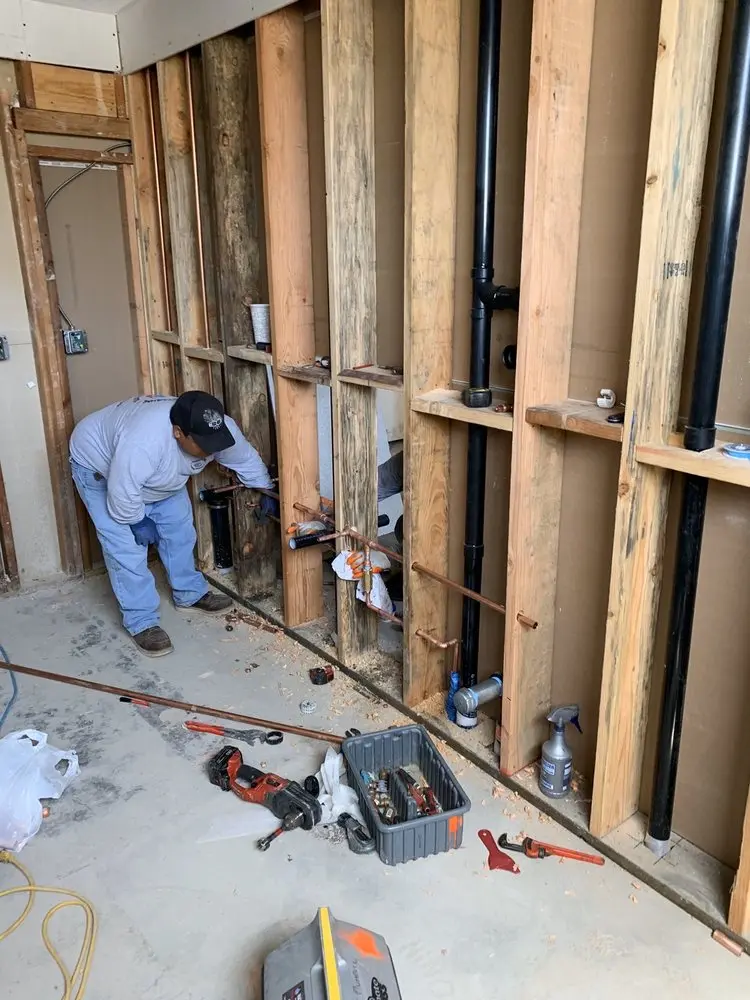 Commercial rough-in plumbing for Gas Line Repair in North End